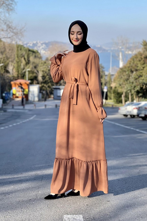 Moda Çizgi Tesettür Elbise
