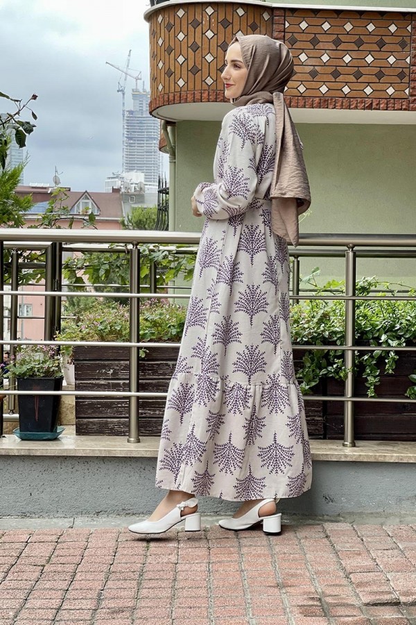 Moda Çizgi Tesettür Elbise
