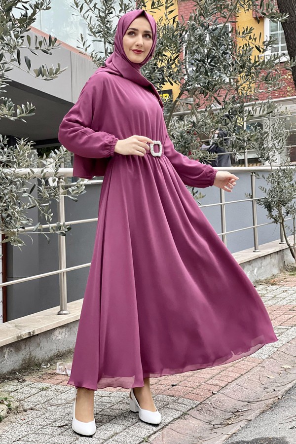 Moda Çizgi Tesettür Elbise