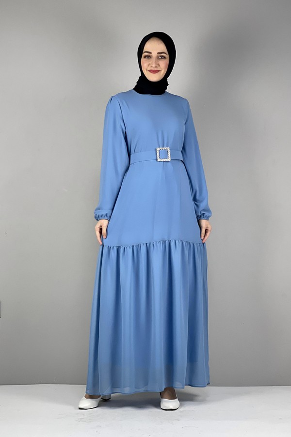 Moda Çizgi Tesettür Elbise