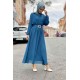 Moda Çizgi Tesettür Elbise