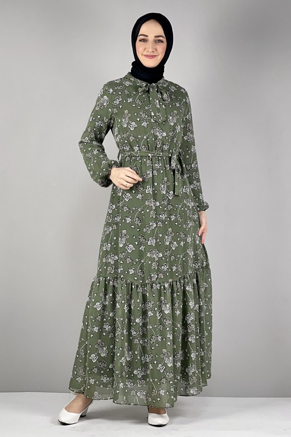 Moda Çizgi Tesettür Elbise