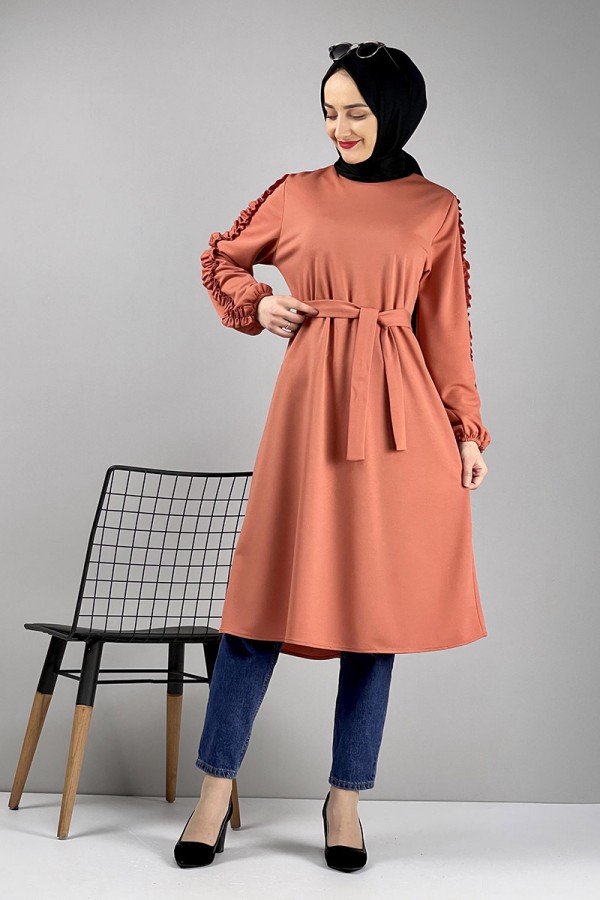 Moda Çizgi Desenli Tunik