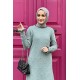 Moda Çizgi Triko Tunik