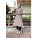 Moda Çizgi Desenli Tunik