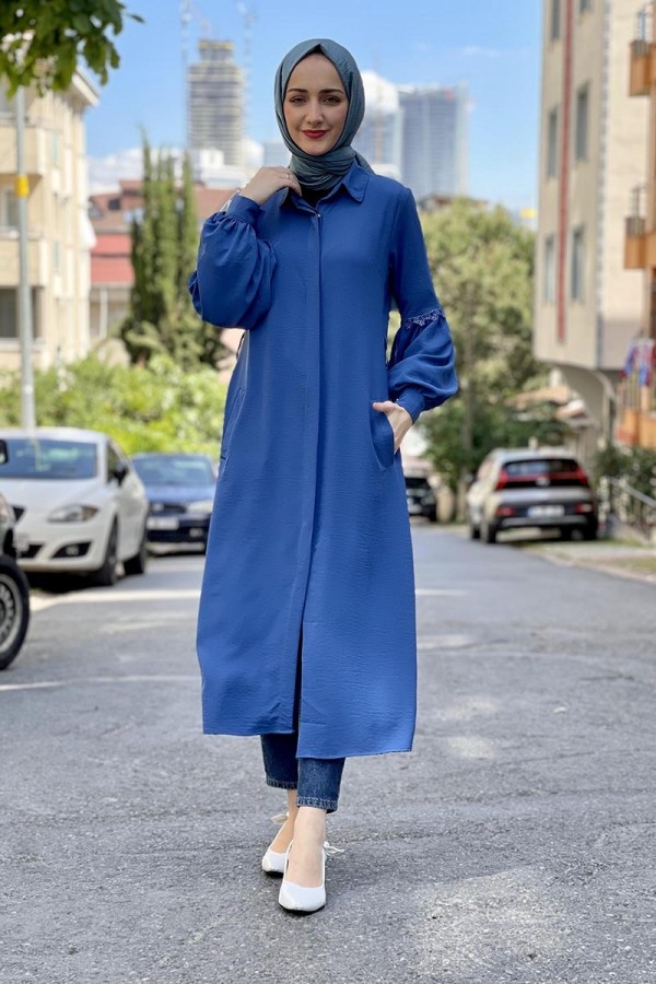 Moda Çizgi Desenli Tunik