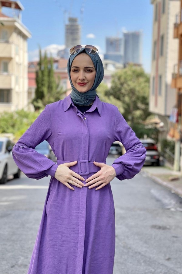 Moda Çizgi Desenli Tunik