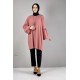 Moda Çizgi Desenli Tunik