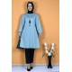 Moda Çizgi Desenli Tunik