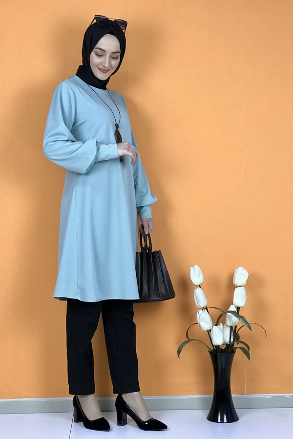 Moda Çizgi Desenli Tunik