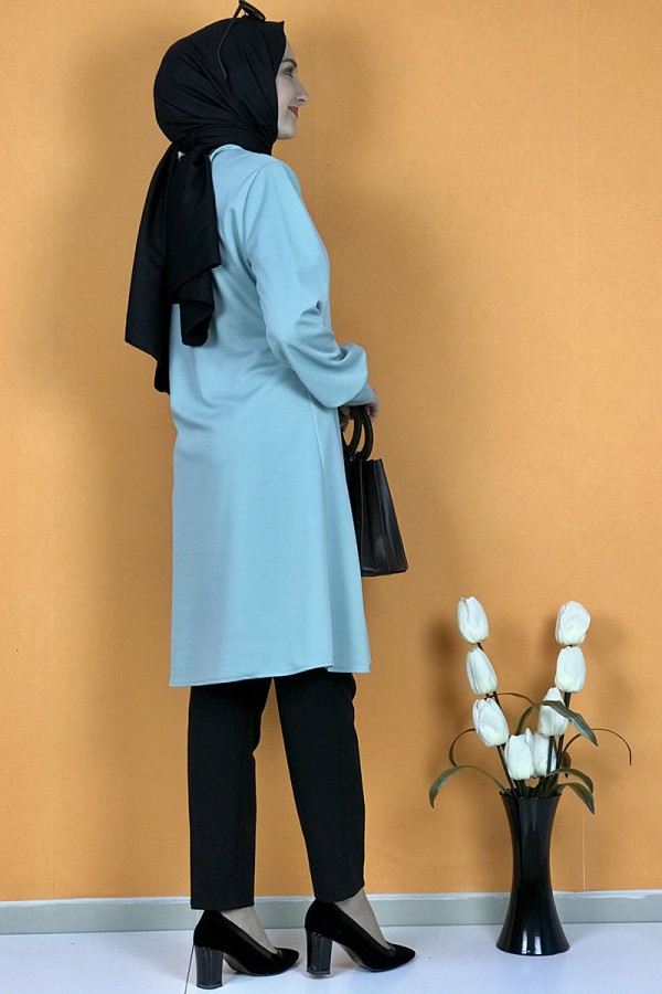 Moda Çizgi Desenli Tunik