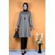 Moda Çizgi Desenli Tunik