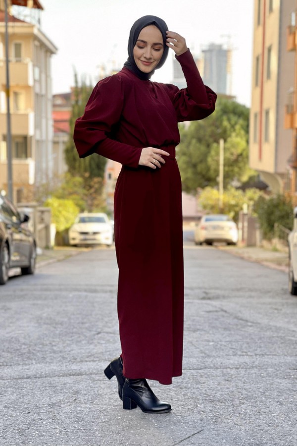 Moda Çizgi Tesettür Elbise