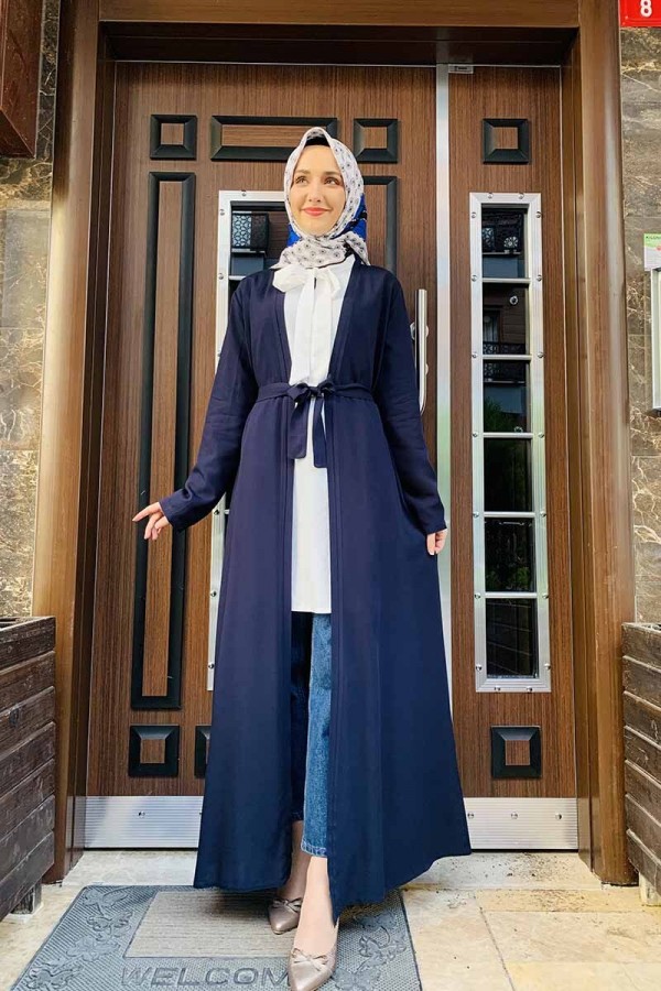 Moda Çizgi Yakalı Yelek