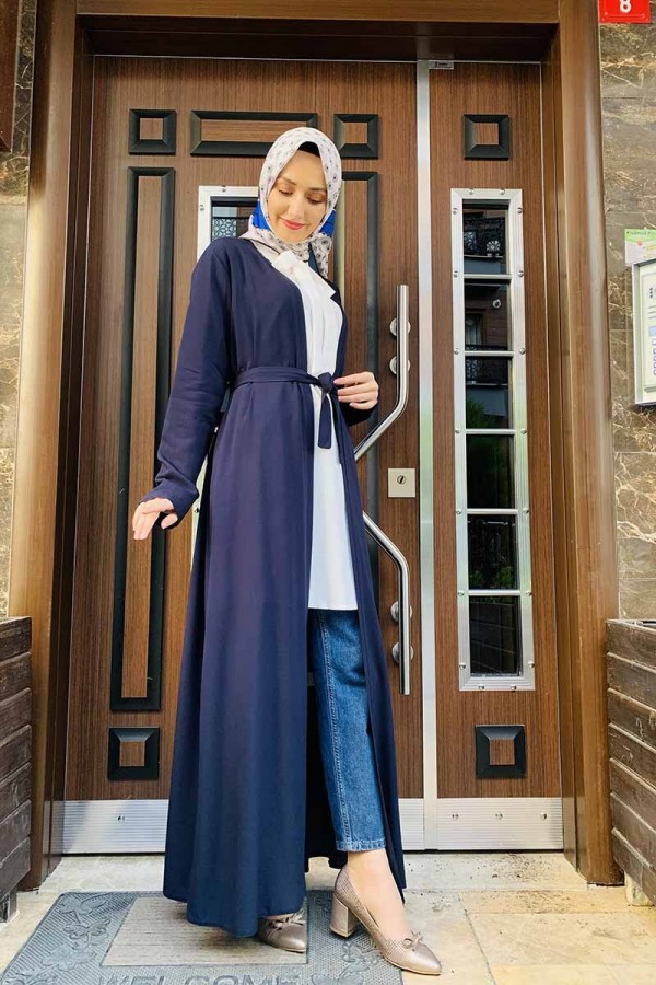 Moda Çizgi Yakalı Yelek