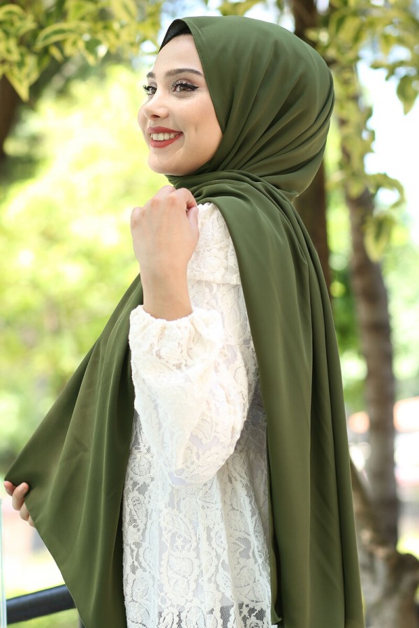 Medine İpeği Şal Haki