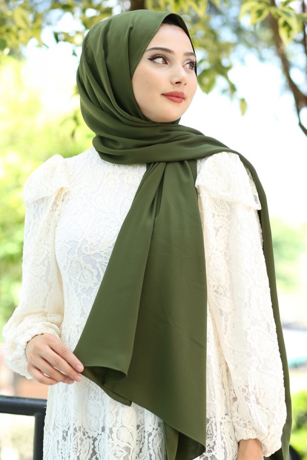 Medine İpeği Şal Haki