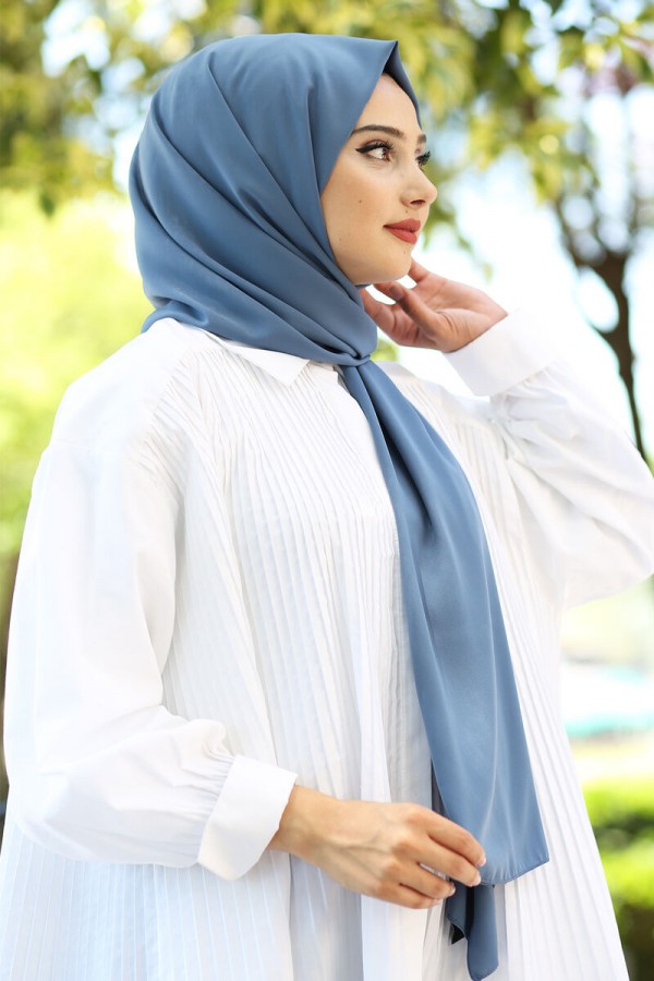 Medine İpeği Şal İndigo