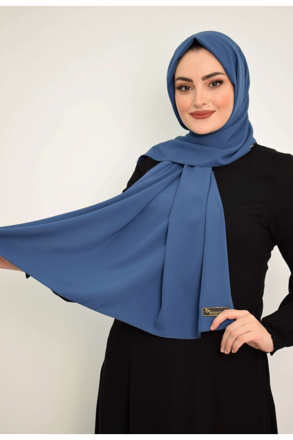 Medine İpeği Şal MC1115 İndigo