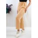 Moda Çizgi Aerobin Pantolon camel