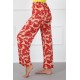 moda çizgi Bayan Penye Bol Paça Pantolon 210023