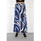 moda çizgi Bayan Penye Bol Paça Pantolon 210038