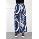 moda çizgi Bayan Penye Bol Paça Pantolon 210038