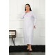 Moda Çizgi Big Uzun Kol Fuşya Anne Gecelik 1359