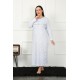 Moda Çizgi Big Uzun Kol Petrol Anne Gecelik 1359