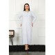 Moda Çizgi Big Uzun Kol Petrol Anne Gecelik 1359