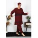 Moda Çizgi Büyük Beden Tesettür Mayo 7XL-8XL-9XL-10XL Bordo 55010