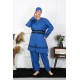 Moda Çizgi Büyük Beden Tesettür Mayo 7XL-8XL-9XL-10XL İndigo 55010