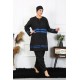 Moda Çizgi Büyük Beden Tesettür Mayo 7XL-8XL-9XL-10XL Siyah 55011