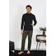 moda çizgi Erkek 3 İplik Penye Sweatshirt 6850