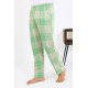 Moda Çizgi Erkek Ekoseli Desen Penye Tek Alt Pijama 27540 Yeşil