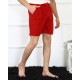 Moda Çizgi Erkek Lakost Bordo Şort 27487