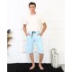 Moda Çizgi Erkek Lakost Buz Mavisi Kapri 27481