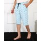 Moda Çizgi Erkek Lakost Buz Mavisi Kapri 27481