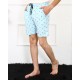 Moda Çizgi Erkek Lakost Buz Mavisi Şort 27487