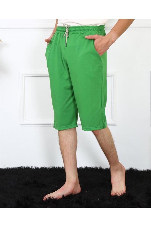 Moda Çizgi Erkek Lakost Fıstık Yeşili Kapri 27481