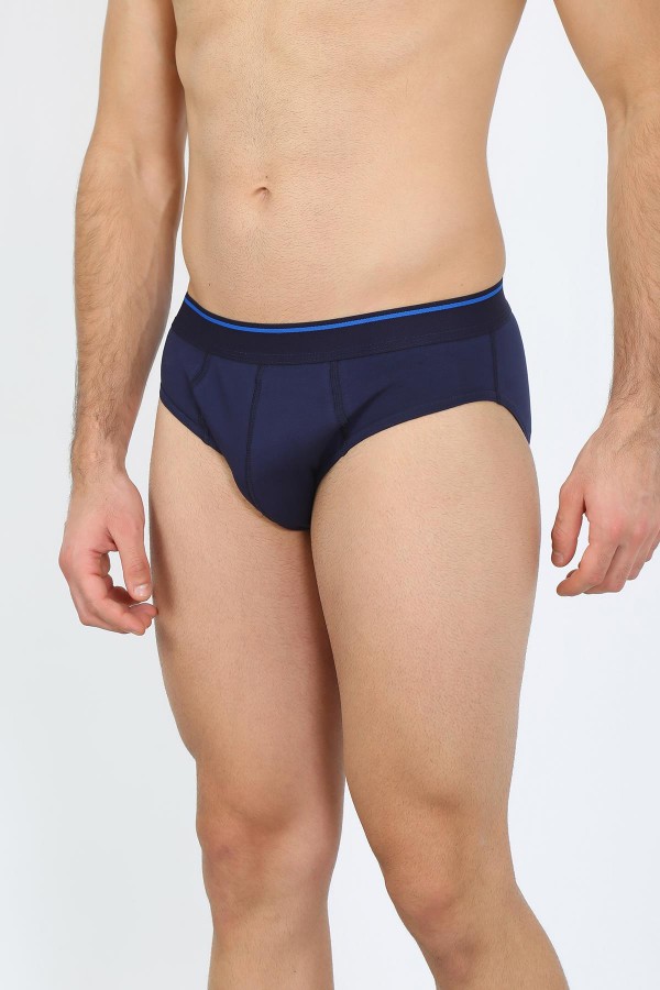 Moda Çizgi Erkek Pamuk 3lü Bordo Beyaz Laci Likralı Slip 40127