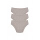 Moda Çizgi Erkek Pamuk 3lü Gri Slip 40129