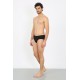 Moda Çizgi Erkek Pamuk 3lü Siyah Slip 40129