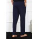 Moda Çizgi Erkek Pamuk Lacivert Tek Alt Pijama 27495