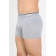 Moda Çizgi Erkek Pamuk Likralı Boxer Gri 40133