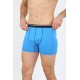 Moda Çizgi Erkek Pamuk Likralı Boxer Mavi 40133