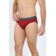 Moda Çizgi Erkek Pamuk Likralı Slip Bordo 40132