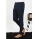 Moda Çizgi Erkek Pamuk Tek Alt Pijama Lacivert 27551