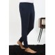 Moda Çizgi Erkek Pamuk Tek Alt Pijama Lacivert 27551