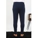 Moda Çizgi Erkek Pamuk Tek Alt Pijama Lacivert 27551